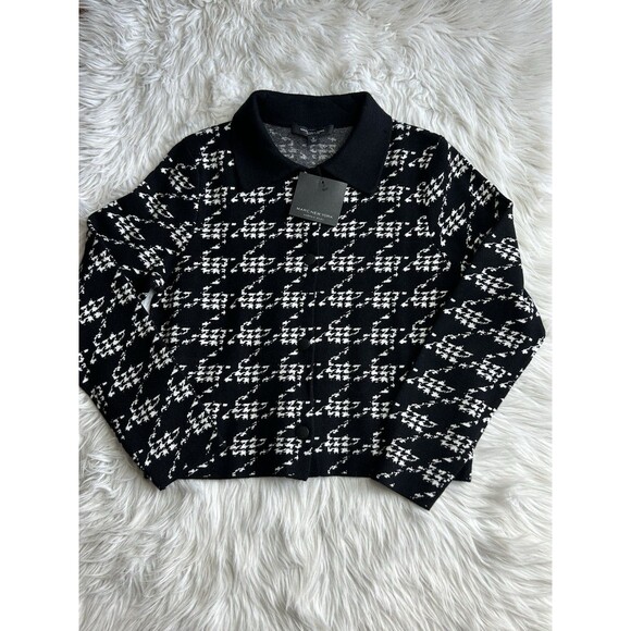 Marc New York Andrew Women’s M Houndstooth Sweater Cardigan NWT $79 - Picture 1 of 7